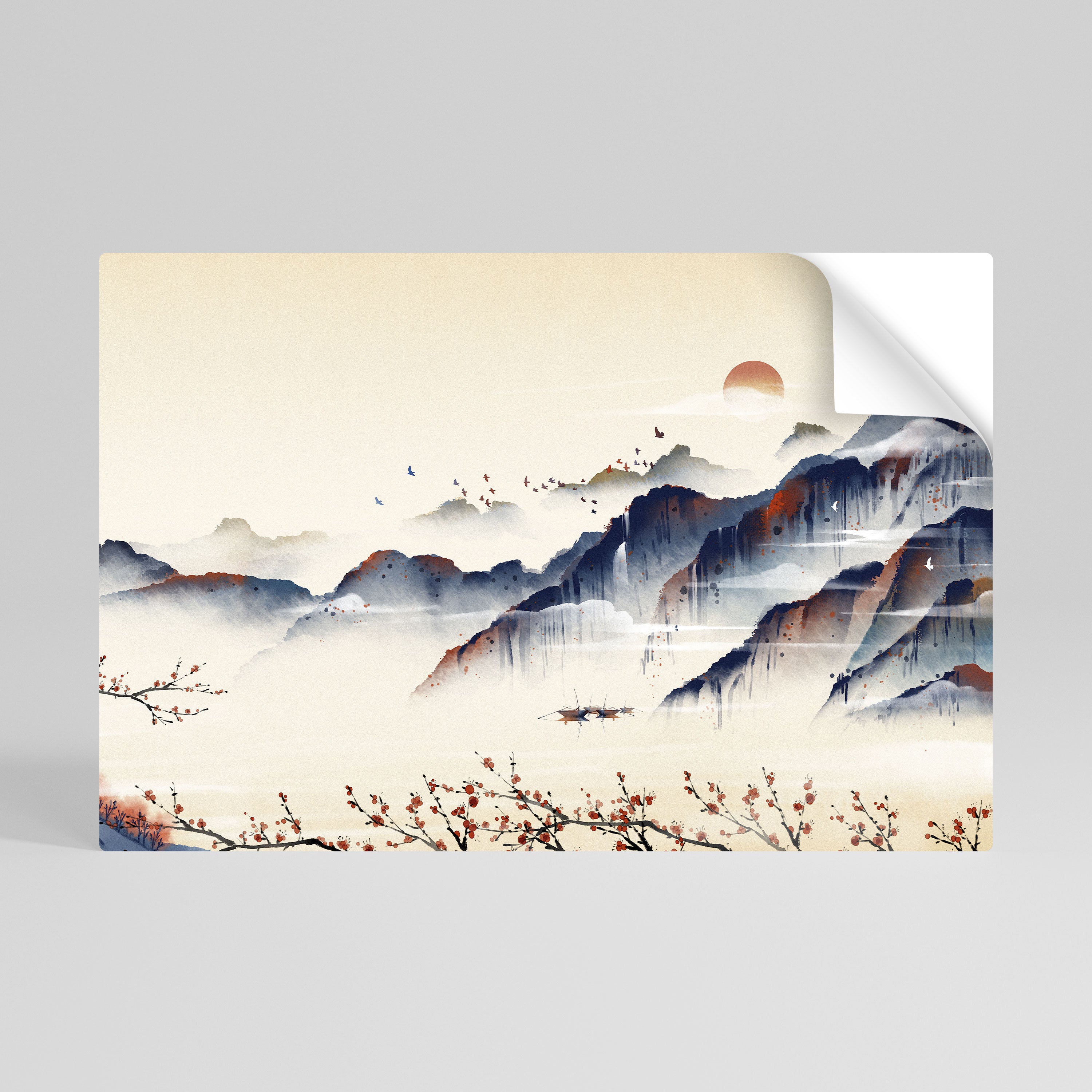 JAPANESE LANDSCAPE Selbstklebendes Horizontal-Poster