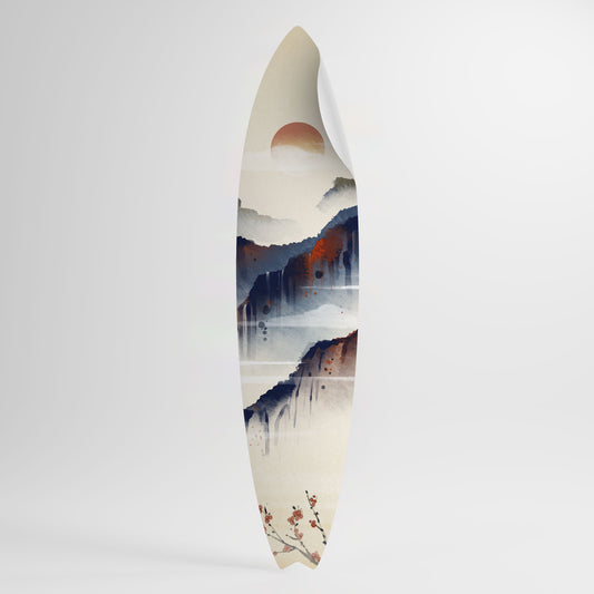 JAPANESE LANDSCAPE Surfboard-Wandsticker