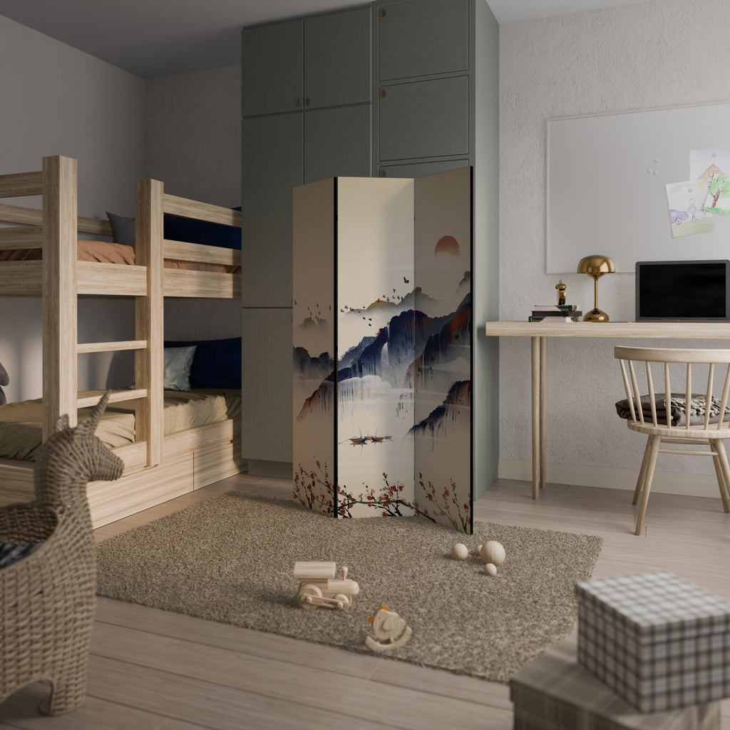 ORIENTAL LANDSCAPE 3-teiliger Paravent