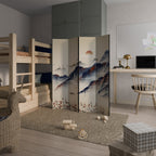 ORIENTAL LANDSCAPE Dekorativer Paravent - 4-teilig