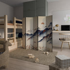 ORIENTAL LANDSCAPE Dekorativer Paravent - 5-teilig