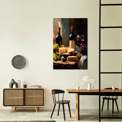 VINTAGE VINEYARD LUXURY Vertical Canvas Print