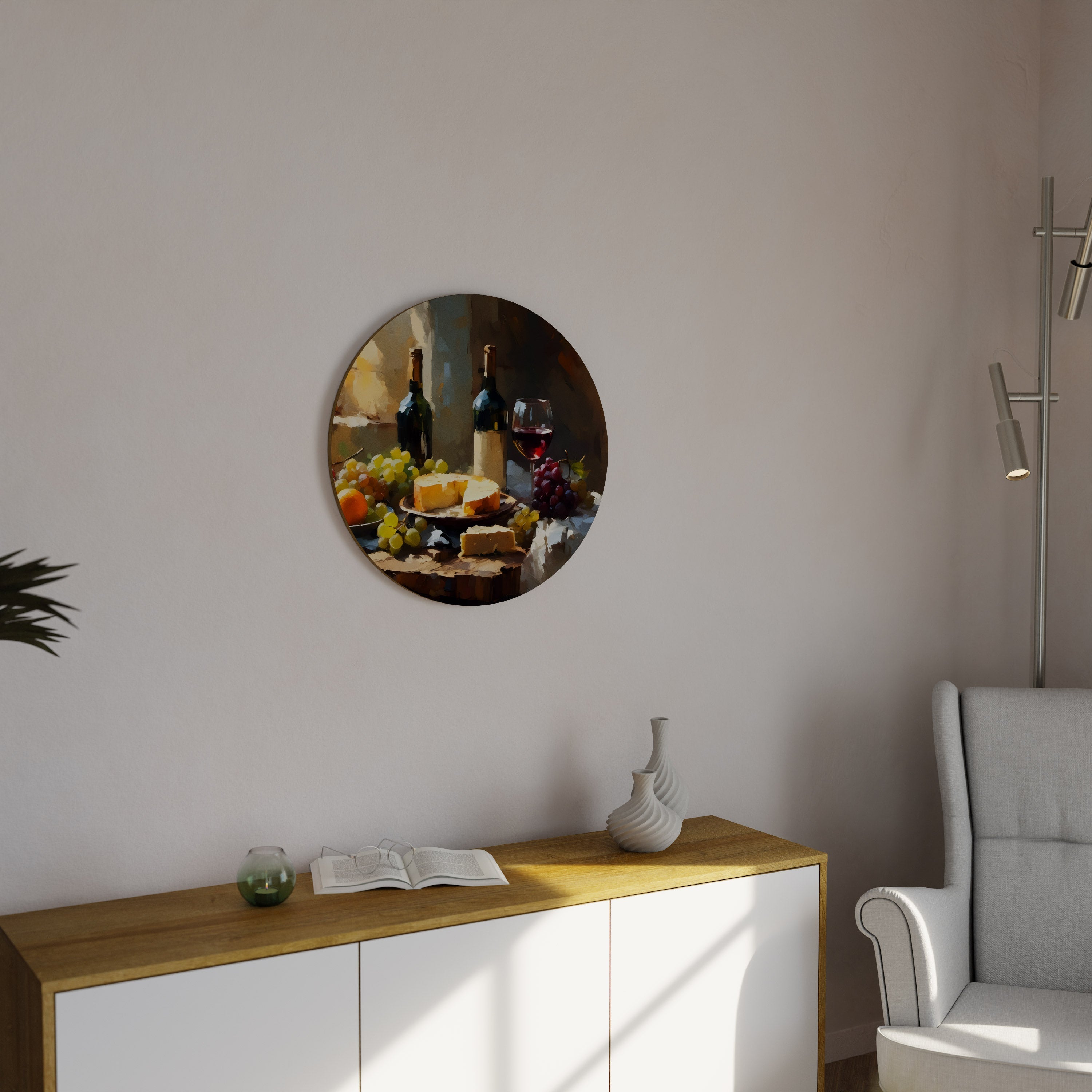 VINTAGE VINEYARD LUXURY Runde Wanddekoration Ø 69 cm