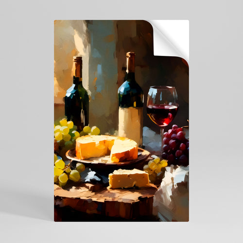 VINTAGE VINEYARD LUXURY Selbstklebendes Poster - Hochformat
