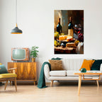 VINTAGE VINEYARD LUXURY Selbstklebendes Poster - Hochformat