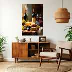 VINTAGE VINEYARD LUXURY Selbstklebendes Poster - Hochformat