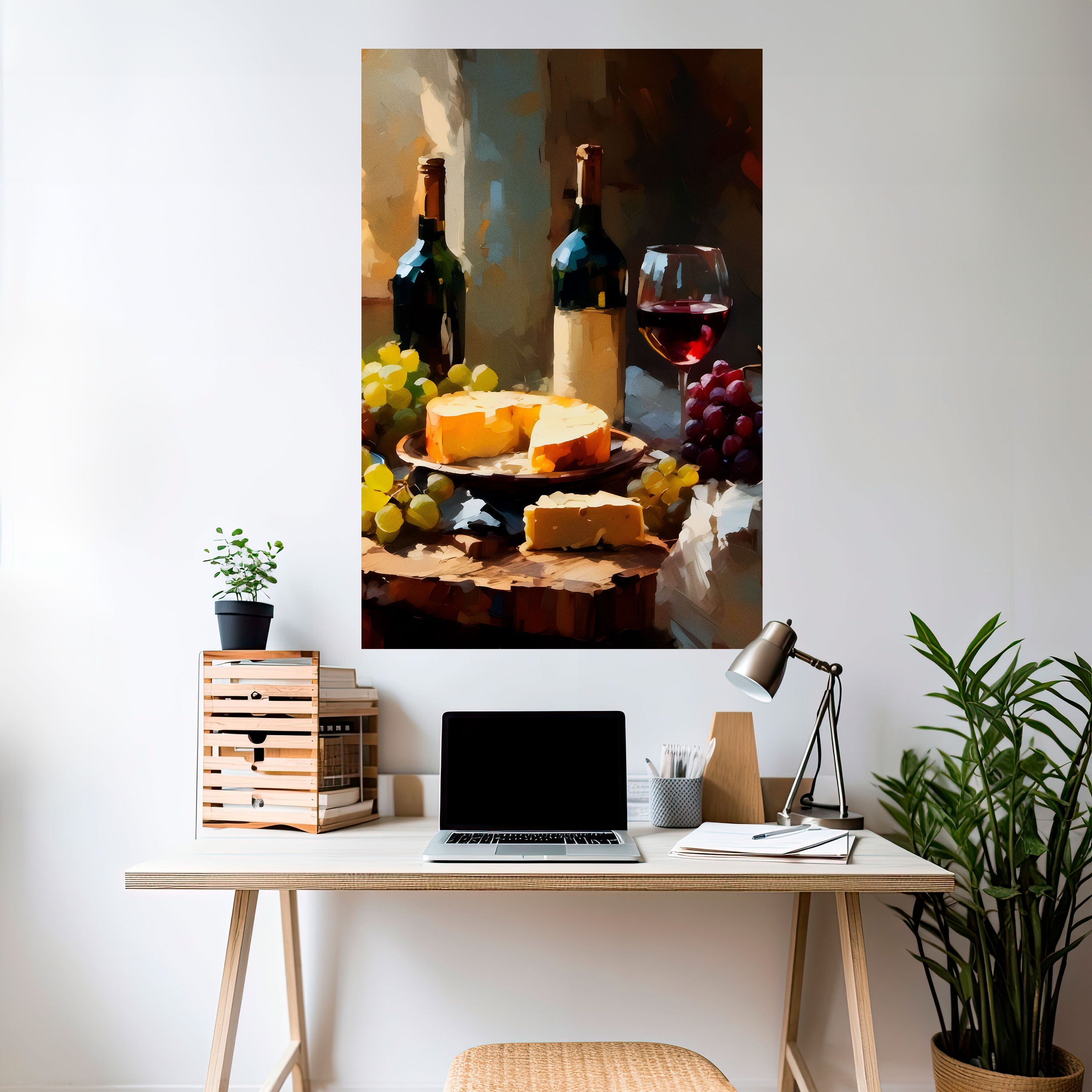 VINTAGE VINEYARD LUXURY Vertikales Poster zum Abziehen und Aufkleben