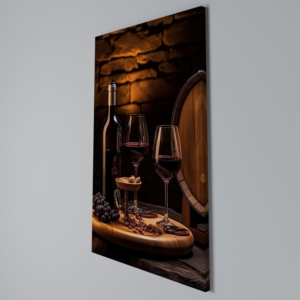 VINTAGE VIGNETTE Vertical Canvas Print
