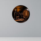 VINTAGE VIGNETTE Runde Wanddekoration Ø 69 cm