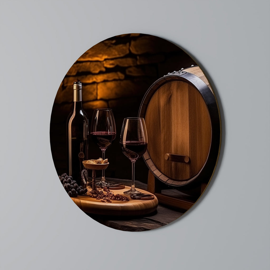 VINTAGE VIGNETTE Runde Wanddekoration Ø 69 cm