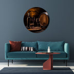 VINTAGE VIGNETTE Runde Wanddekoration Ø 69 cm