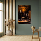 VINTAGE VIGNETTE Selbstklebendes Poster - Hochformat