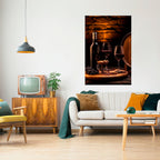 VINTAGE VIGNETTE Selbstklebendes Poster - Hochformat