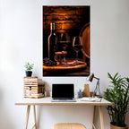 VINTAGE VIGNETTE Selbstklebendes Poster - Hochformat