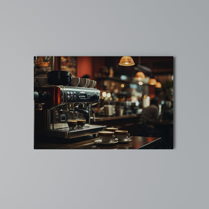 BARISTA’S DREAM MACHINE Horizontal Canvas Print