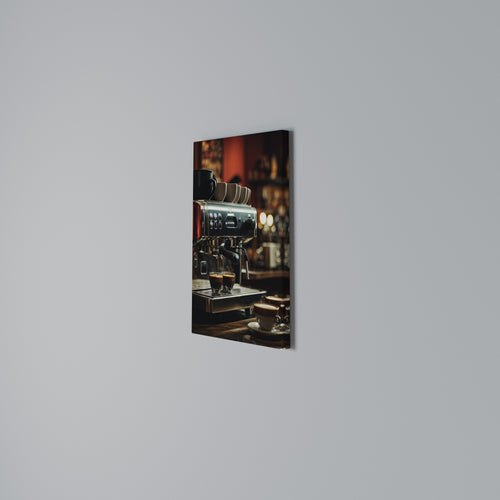 BARISTA’S DREAM MACHINE Vertical Canvas Print