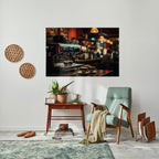 BARISTA’S DREAM MACHINE Peel and Stick Horizontal Poster