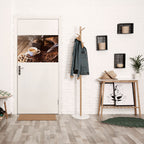 STEAMING BREWED DELIGHT Selbstklebendes Horizontal-Poster