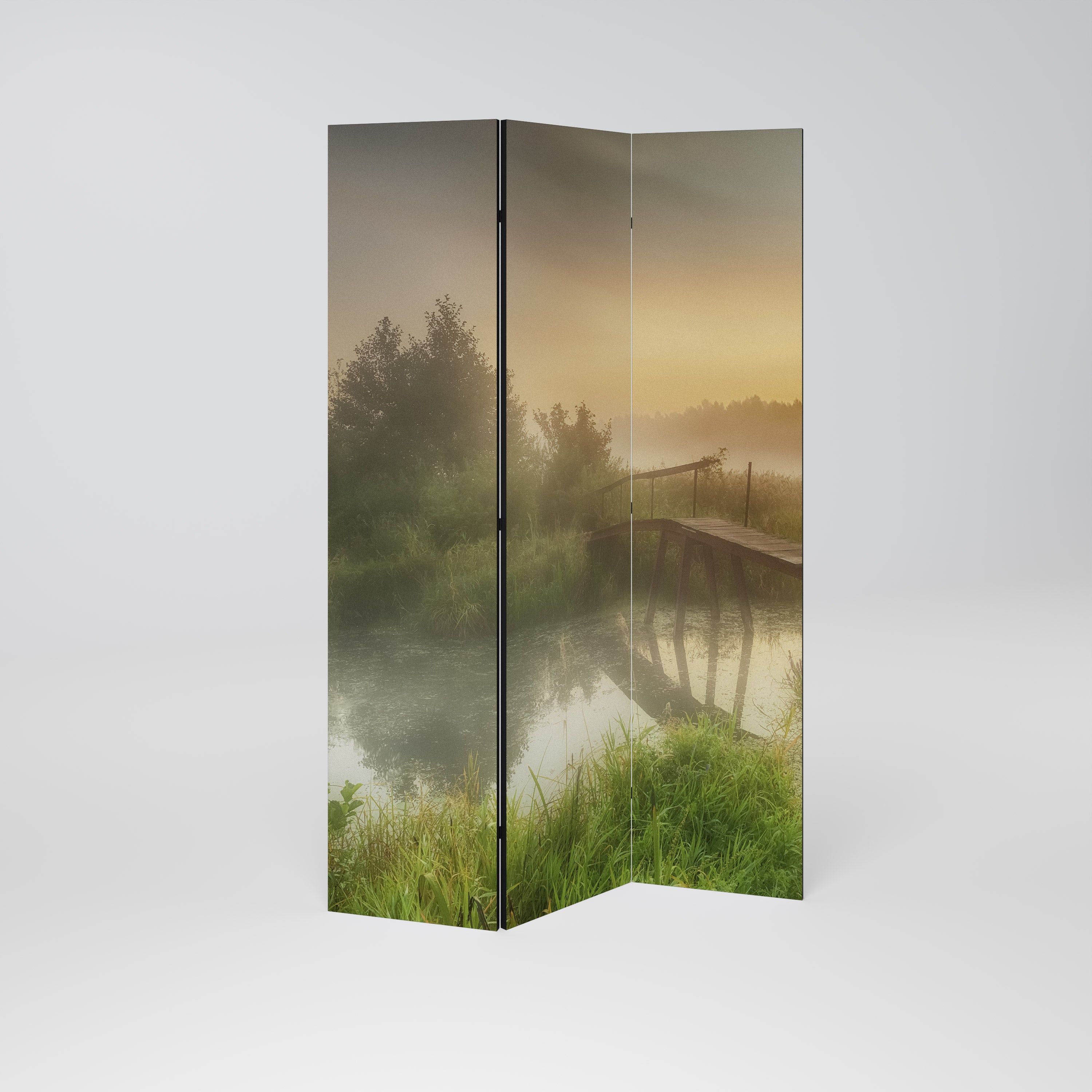 DREAMY HAZE Dekorativer 3-teiliger Raumteiler