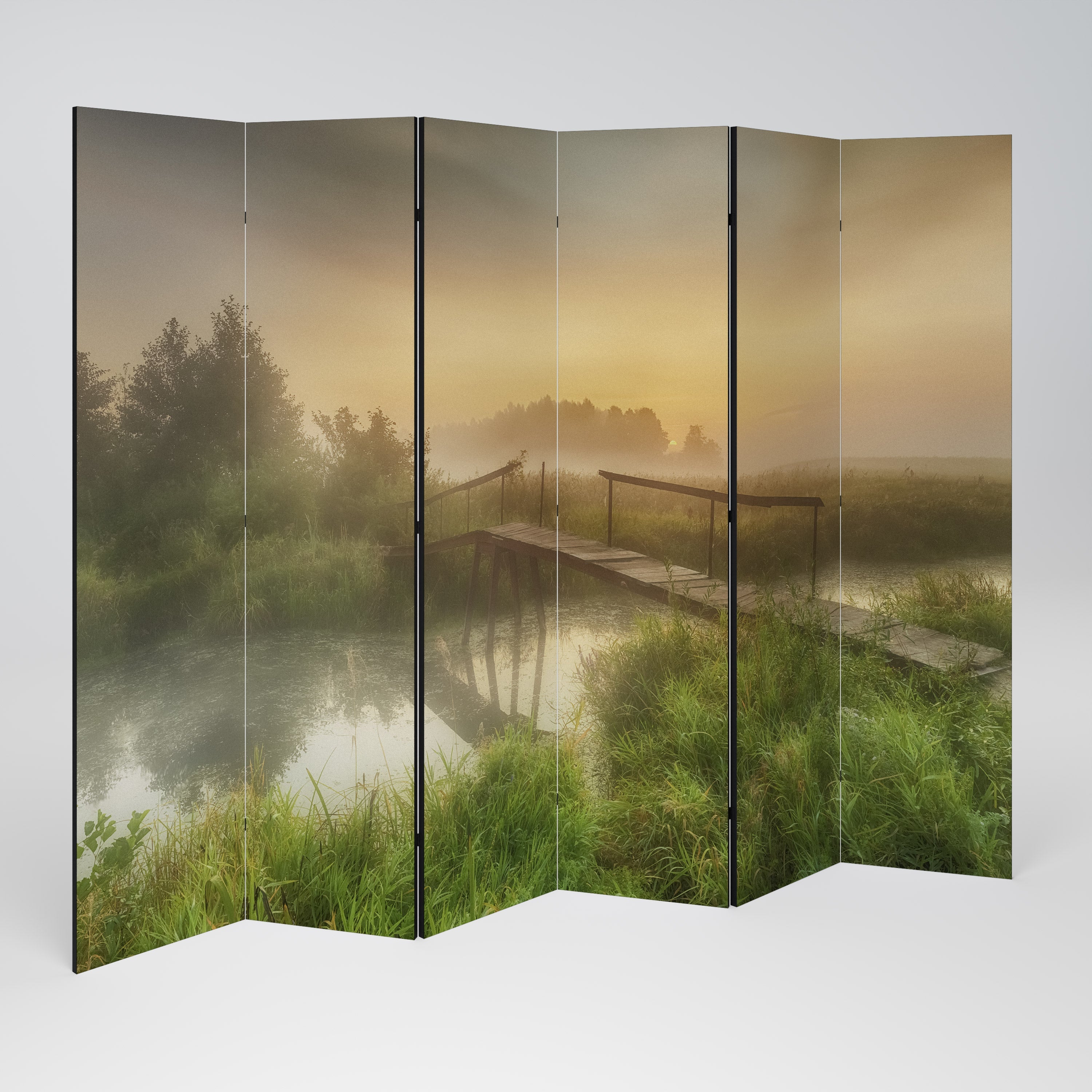 DREAMY HAZE Dekorativer 6-teiliger Raumteiler