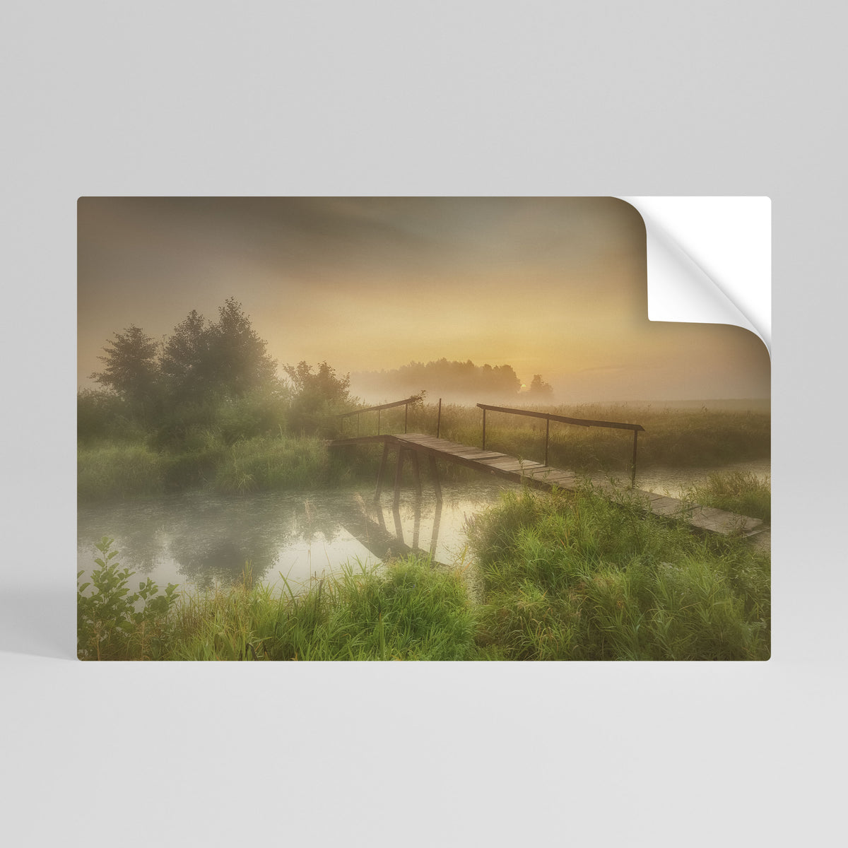 DREAMY HAZE Selbstklebendes Horizontal-Poster