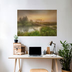 DREAMY HAZE Selbstklebendes Horizontal-Poster