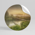 DREAMY HAZE Runder Wandsticker zum Abziehen und Aufkleben