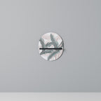 DELICATE BLISS Oval Art Shelf In Black Finish