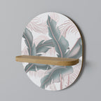 DELICATE BLISS Ovales Kunstregal in Eiche-Optik