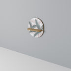 DELICATE BLISS Ovales Kunstregal in Eiche-Optik