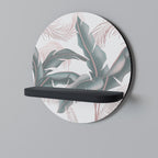 DELICATE BLISS Rundes Kunstregal in Schwarz