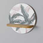 DELICATE BLISS Rundes Kunstregal in Eiche-Optik