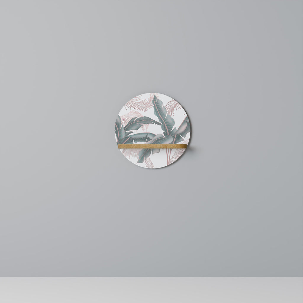 DELICATE BLISS Rundes Kunstregal in Eiche-Optik