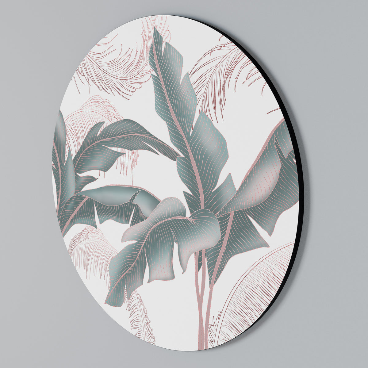 DELICATE BLISS Rundes Wandbild