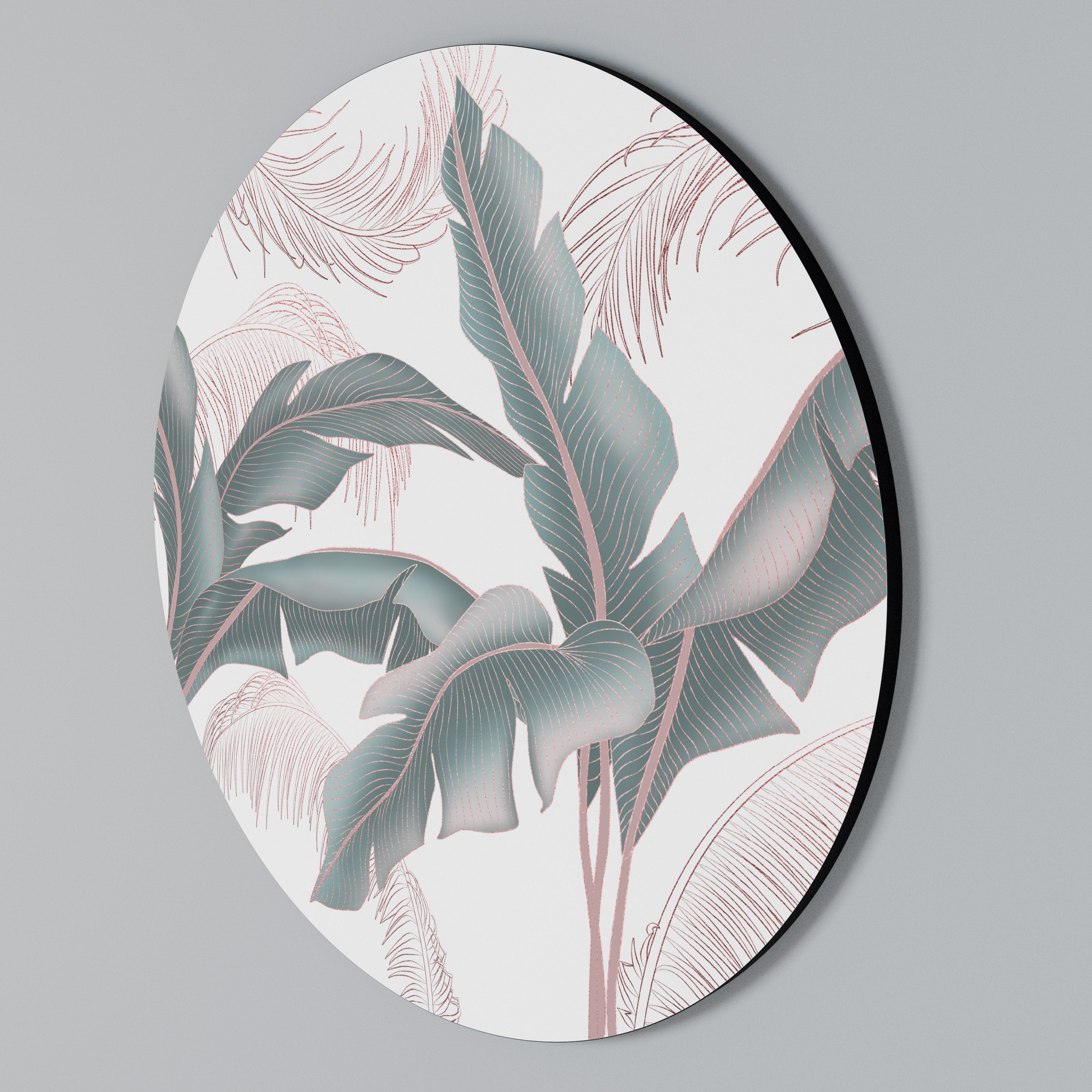 DELICATE BLISS Rundes Wandbild