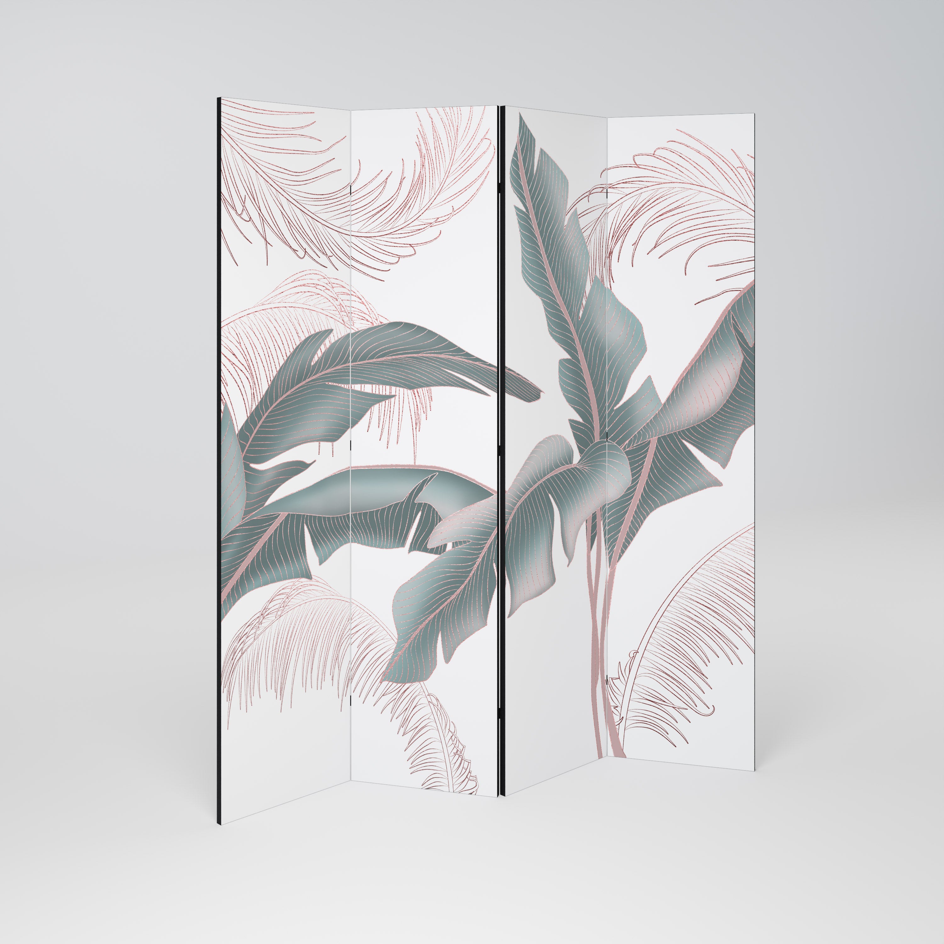 DELICATE BLISS 4-teiliger Paravent