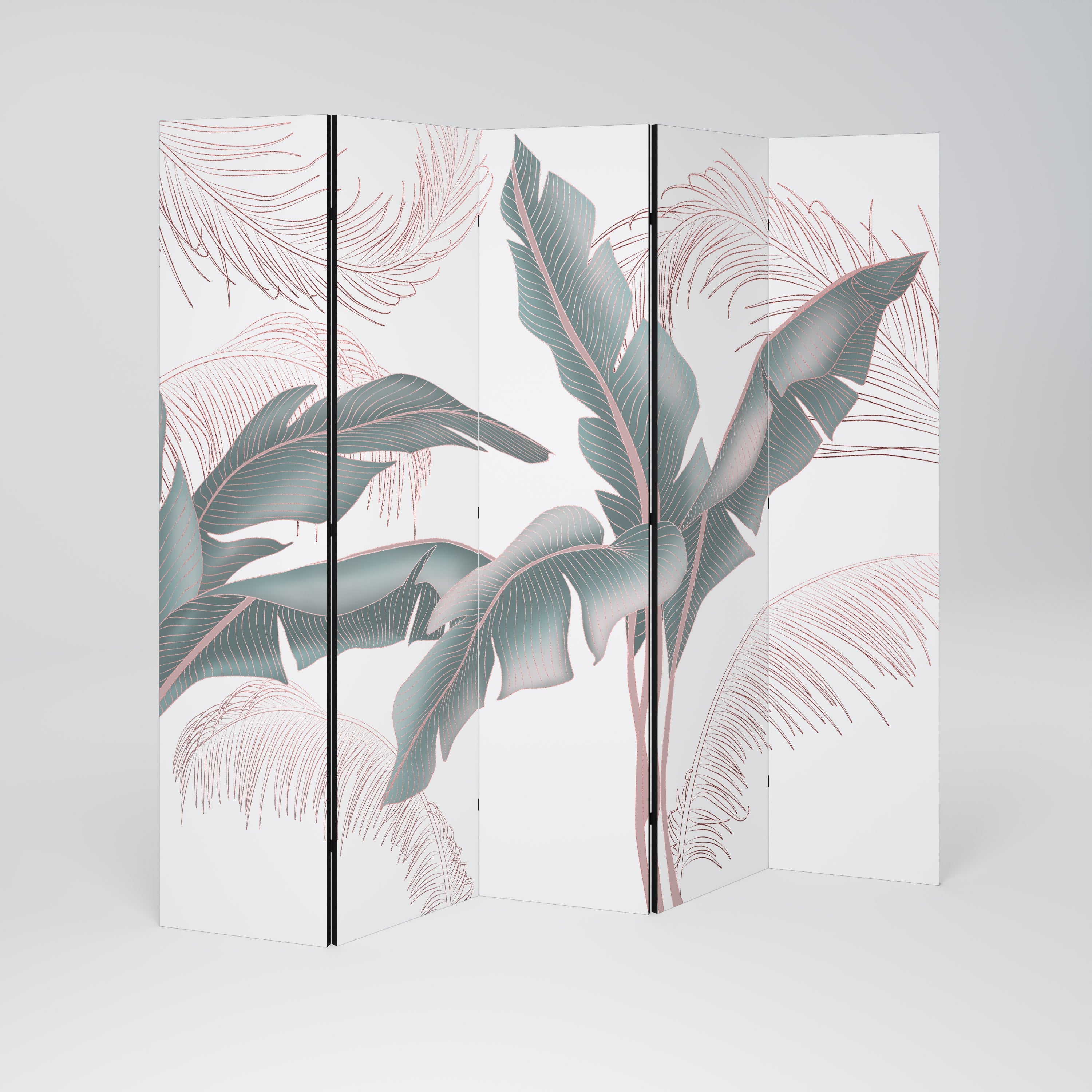 DELICATE BLISS Dekorativer 5-teiliger Raumteiler