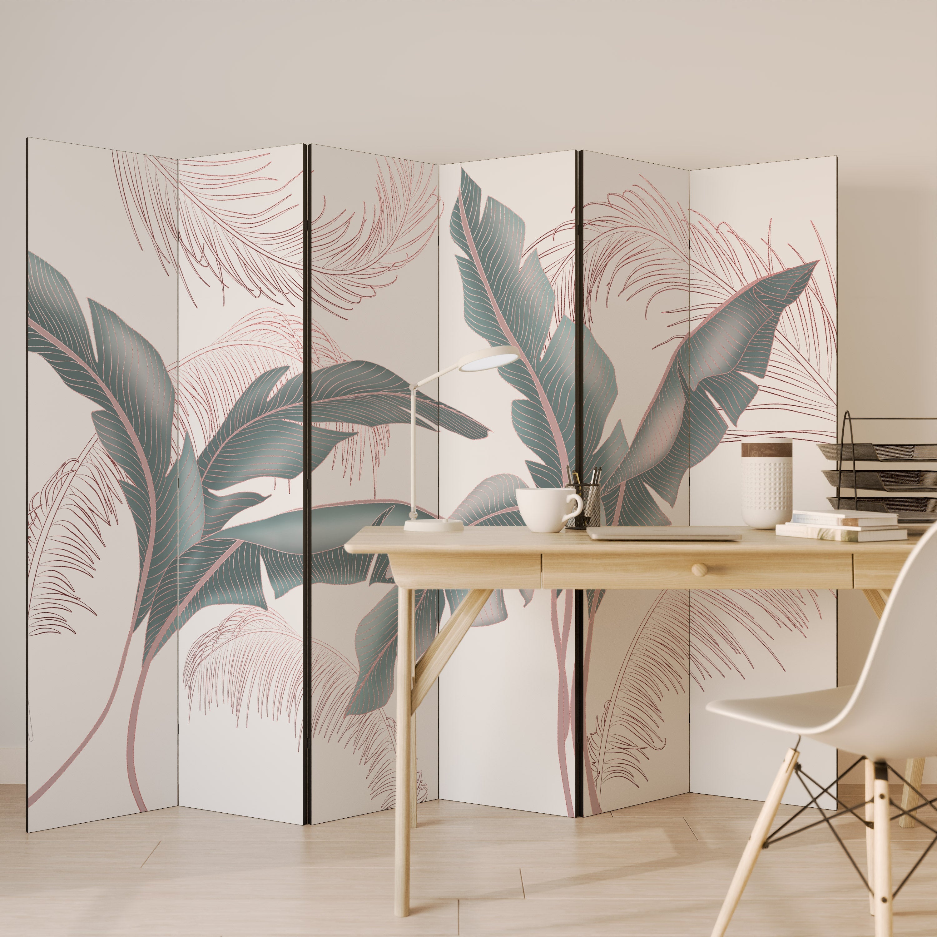 DELICATE BLISS Dekorativer 6-teiliger Raumteiler