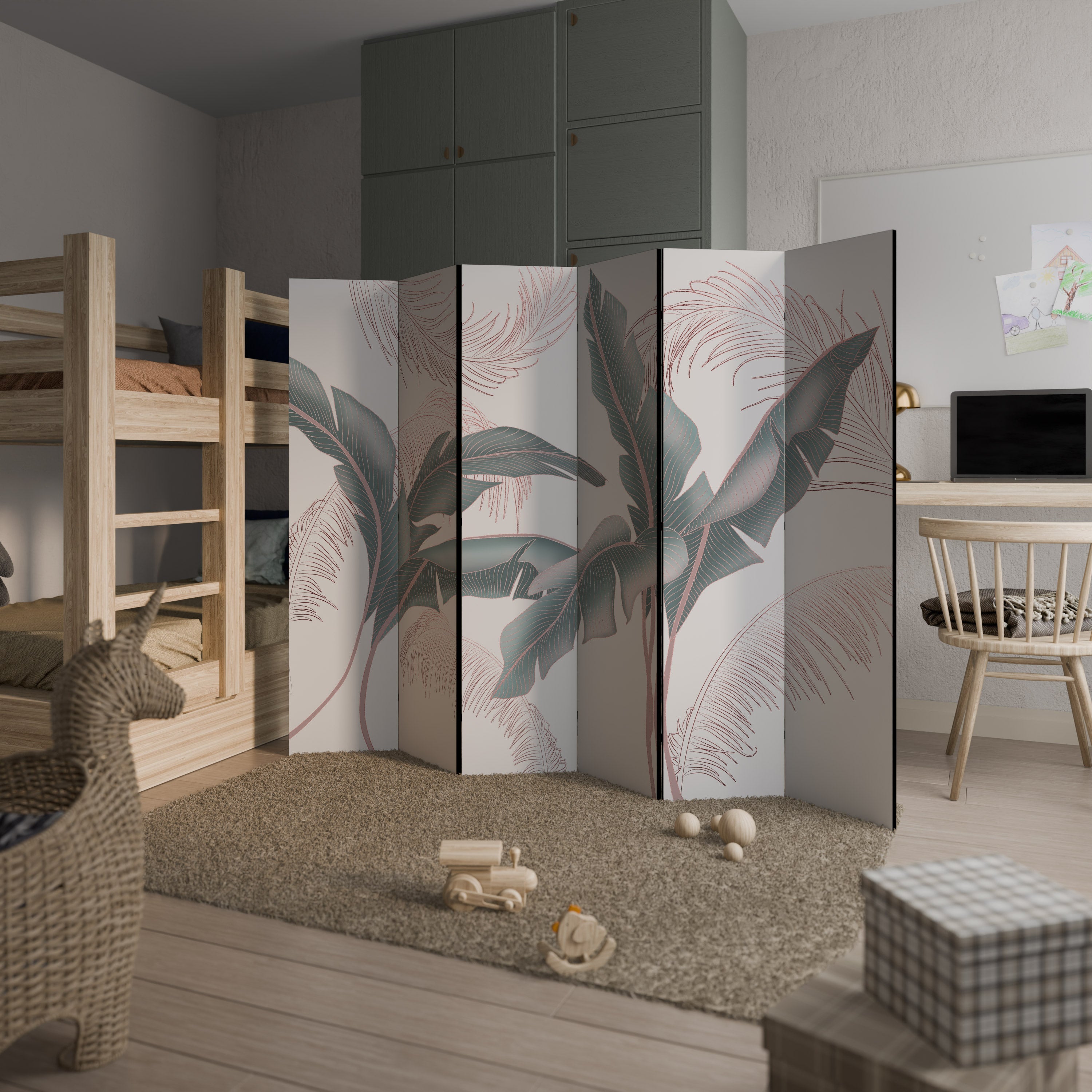 DELICATE BLISS Dekorativer 6-teiliger Raumteiler