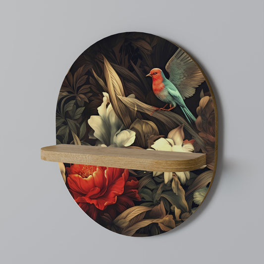 BOTANICAL BIRDSONG Dekoratives Wandregal