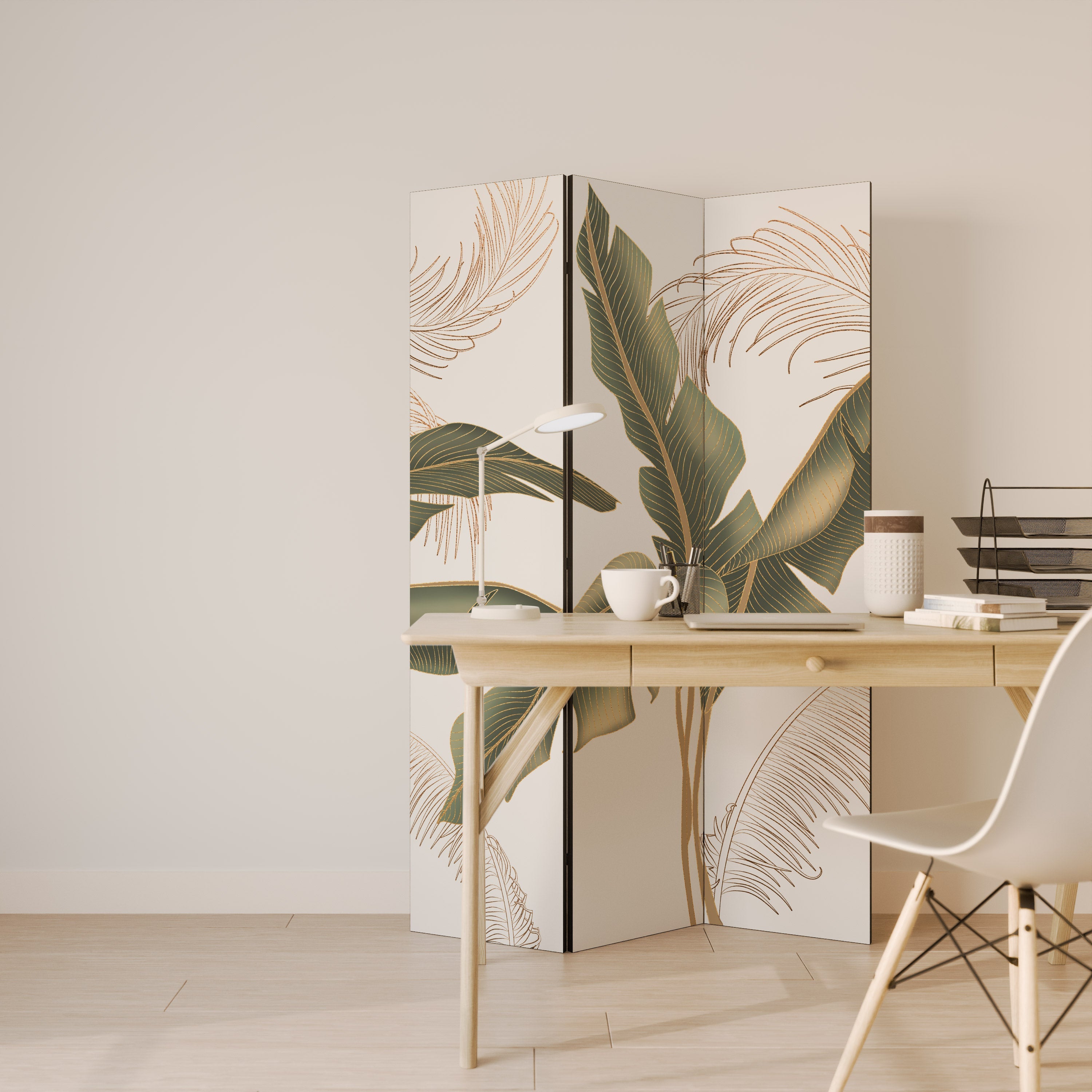 SUBTLE CHARM Dekorativer 3-teiliger Raumteiler