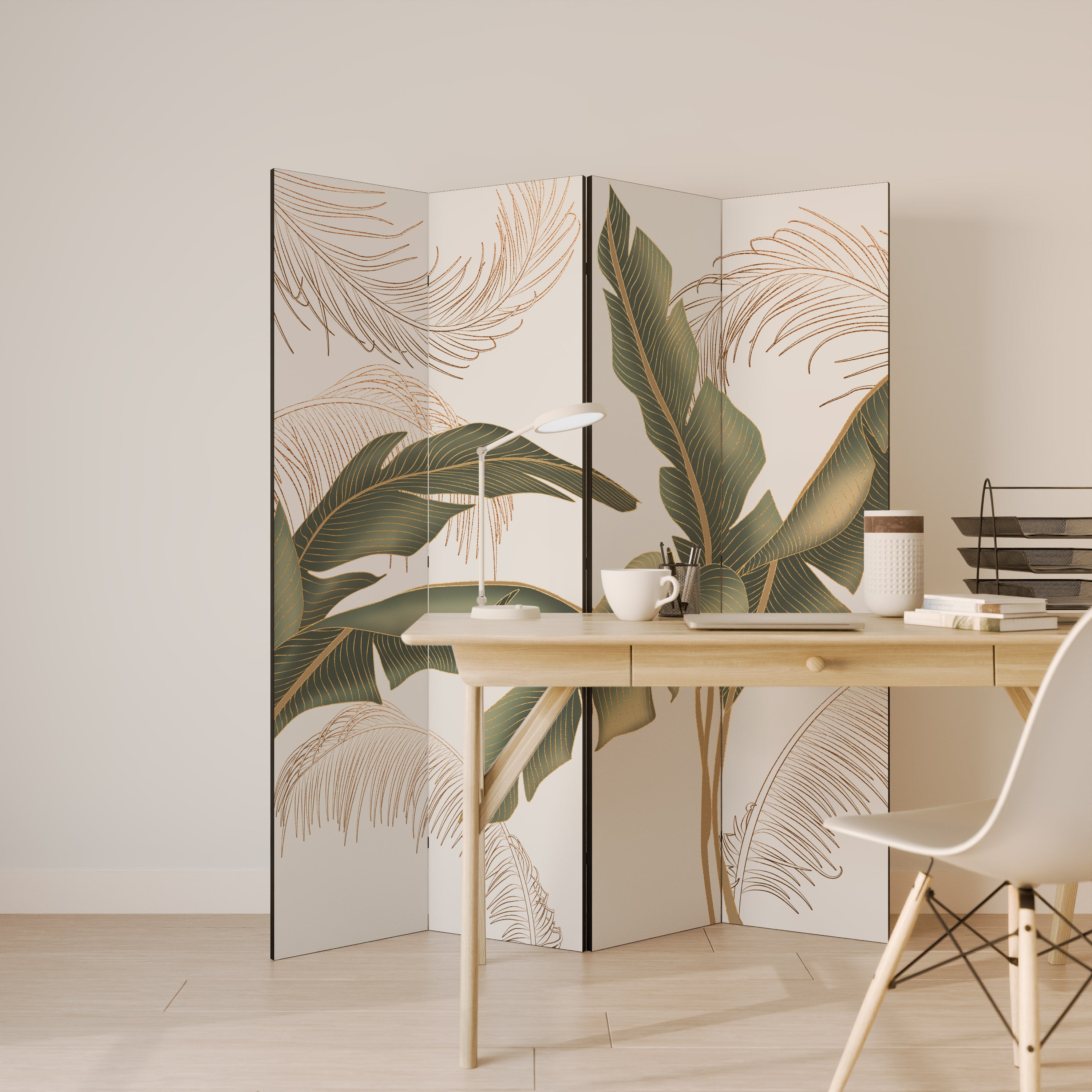 SUBTLE CHARM 4-teiliger Paravent