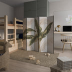 SUBTLE CHARM Dekorativer Paravent - 5-teilig