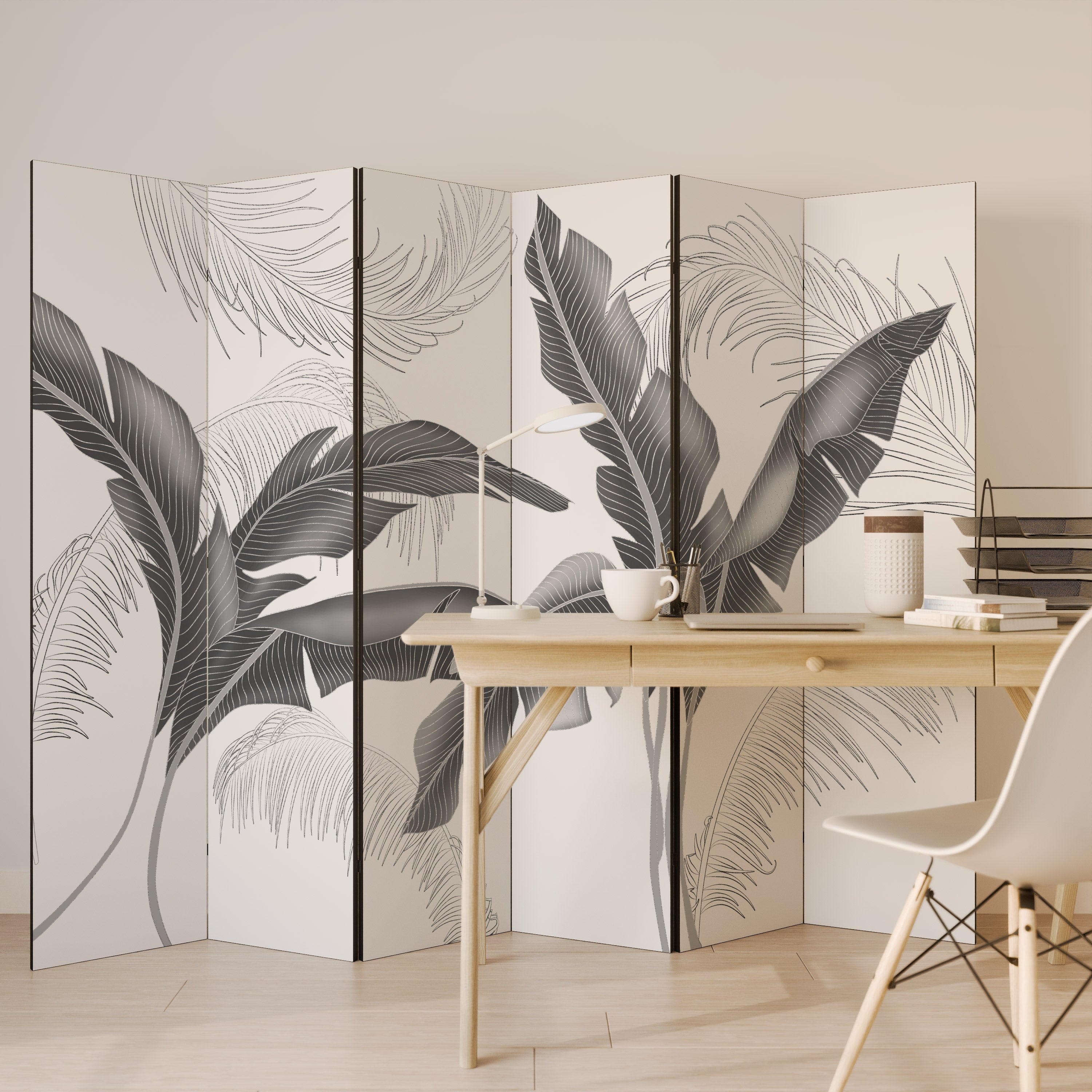 CALM ALLURE Dekorativer 6-teiliger Raumteiler