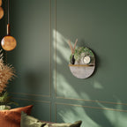 URBAN TROPICS Ovales Kunstregal in Eiche-Optik