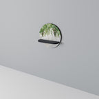 URBAN TROPICS Rundes Kunstregal in Schwarz