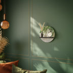 URBAN TROPICS Rundes Kunstregal in Schwarz