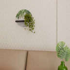 URBAN TROPICS Rundes Kunstregal in Schwarz