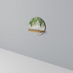 URBAN TROPICS Rundes Kunstregal in Eiche-Optik