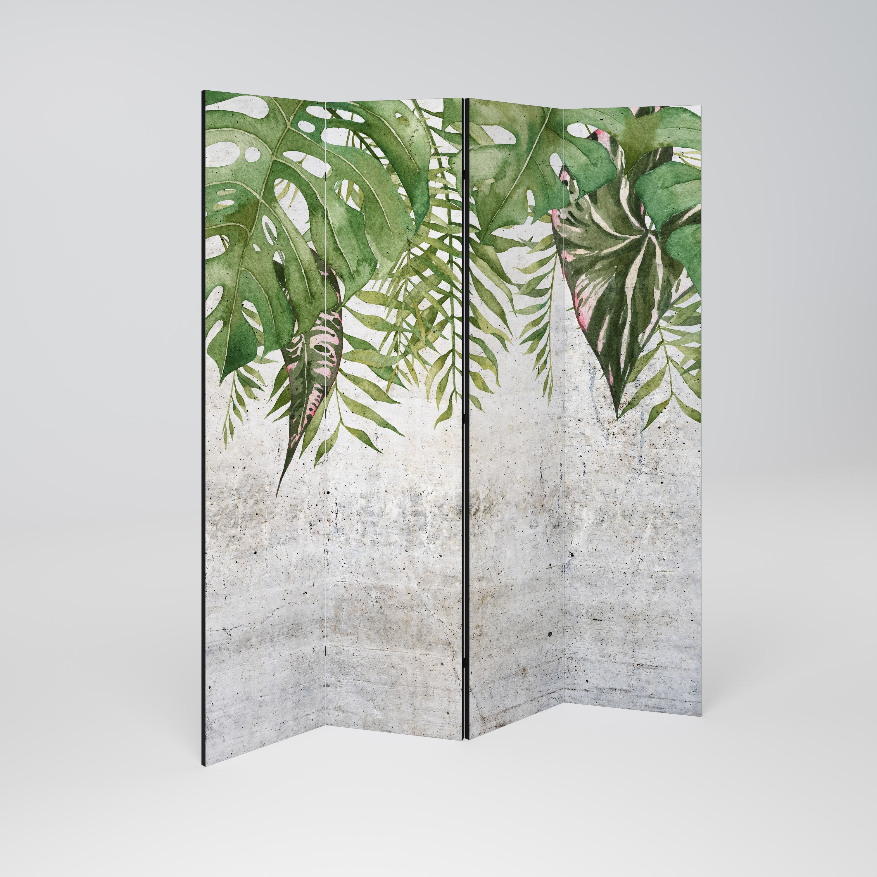 URBAN TROPICS 4-teiliger Paravent